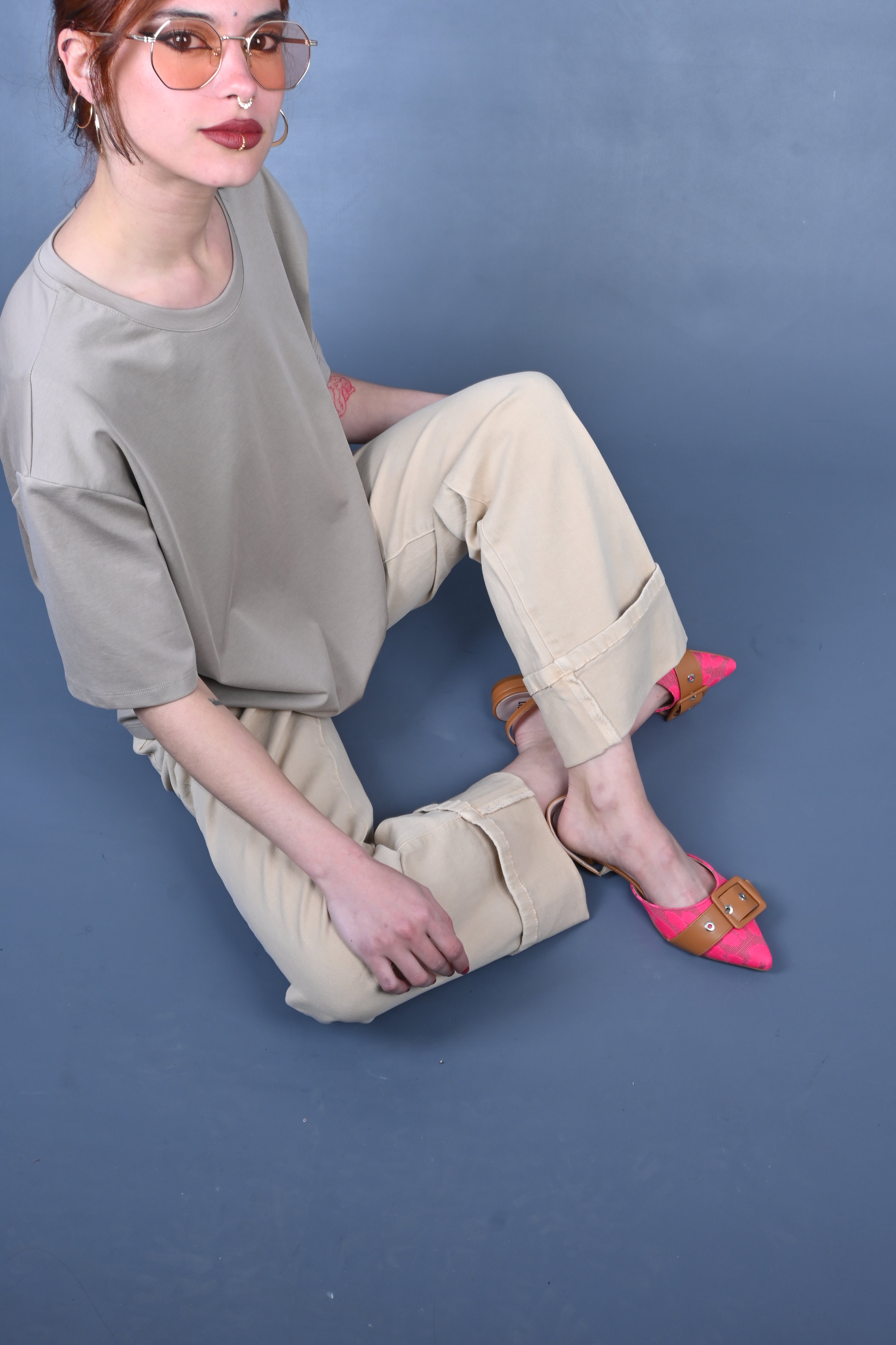 Jeans beige Palazzo JS 1383