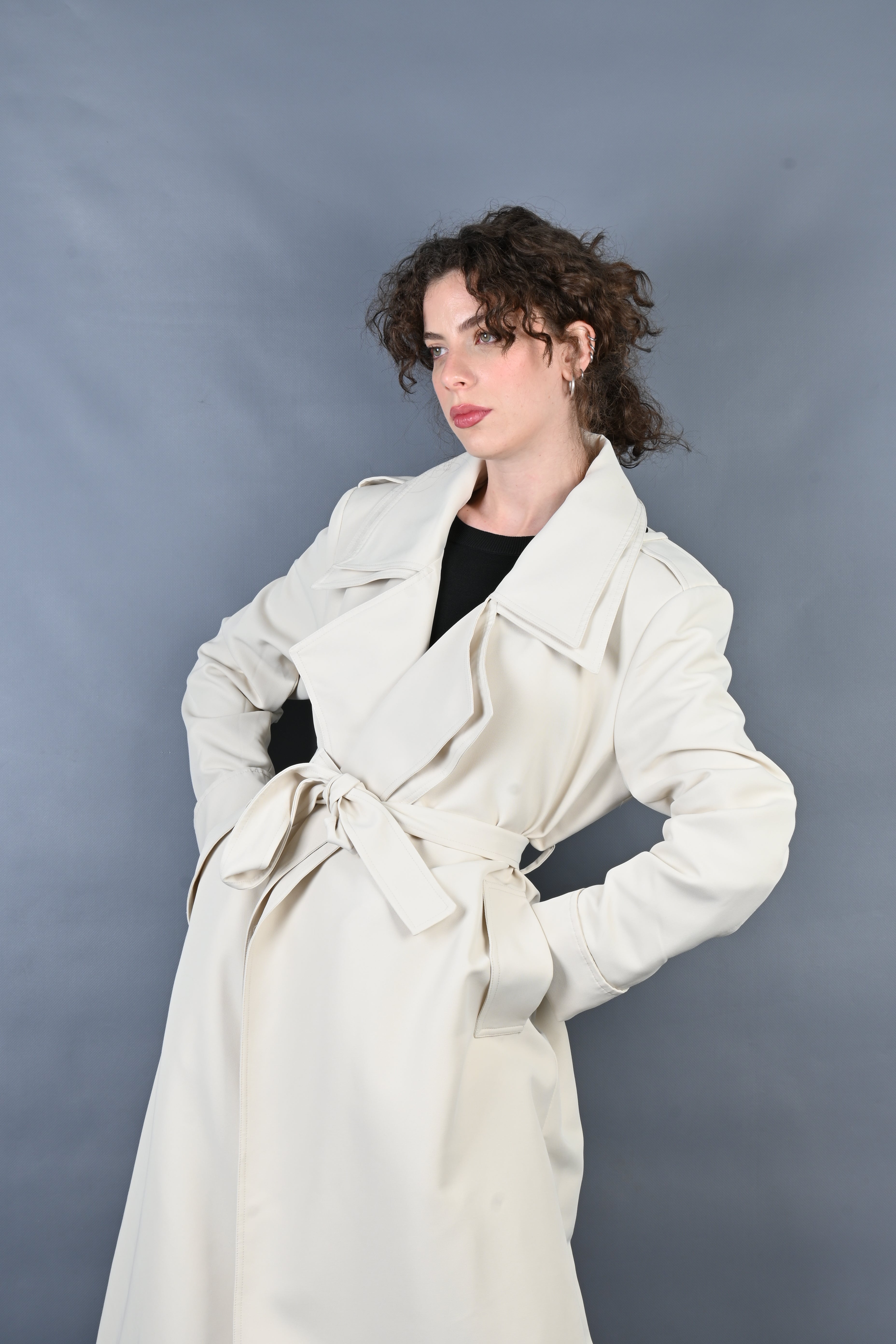 TRENCH AVORIO ESS250103