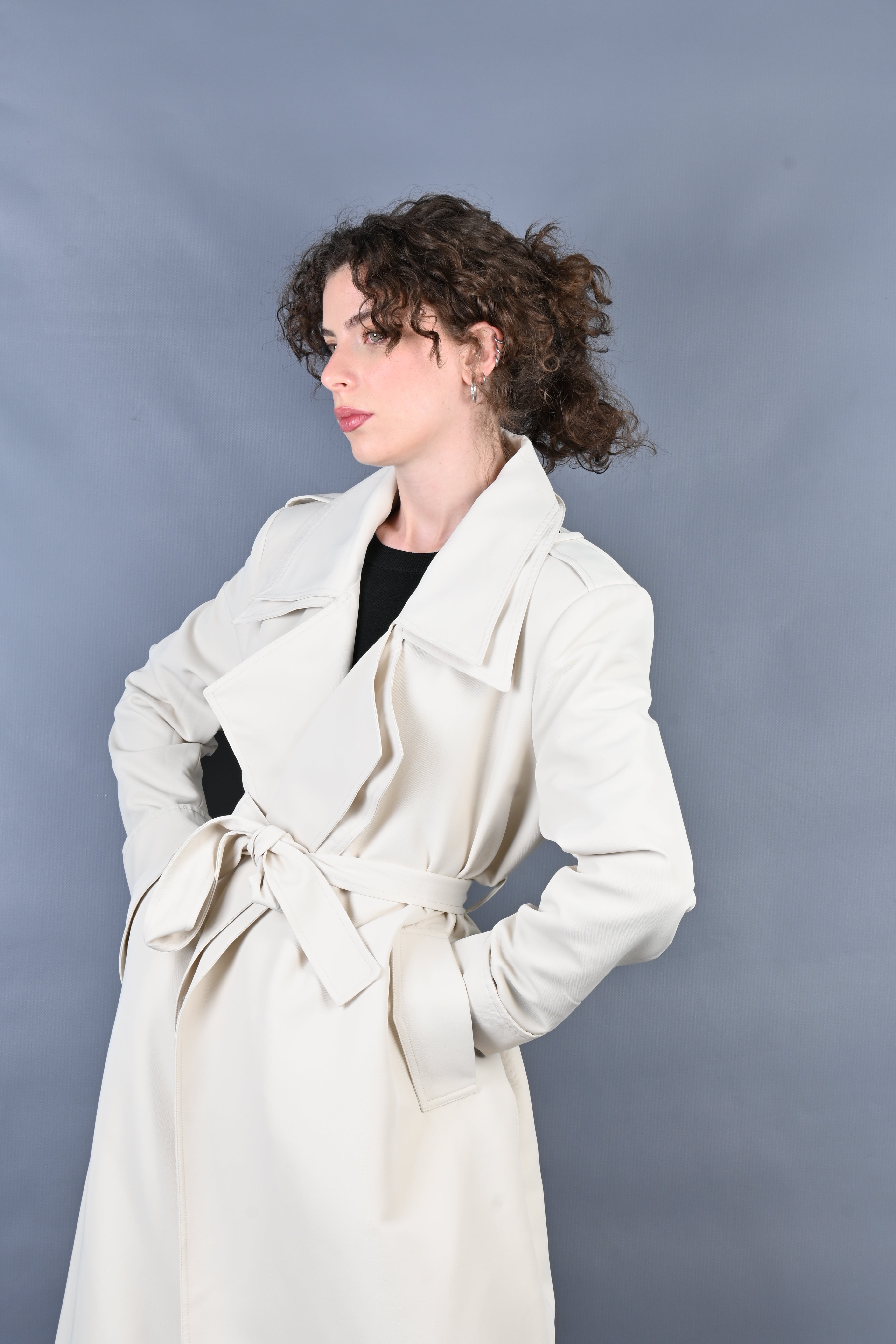 TRENCH AVORIO ESS250103