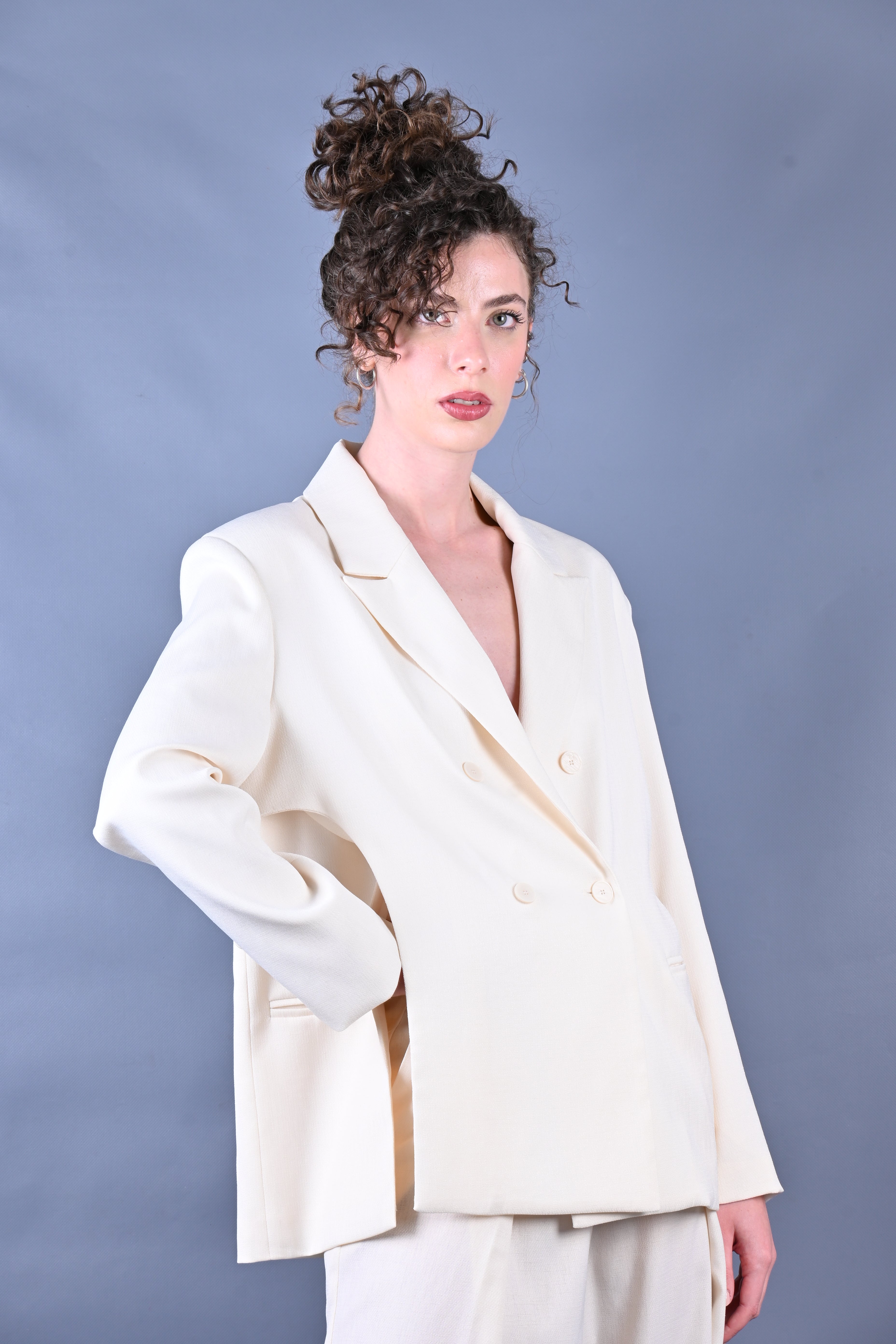 GIACCA CREMA ESS250054