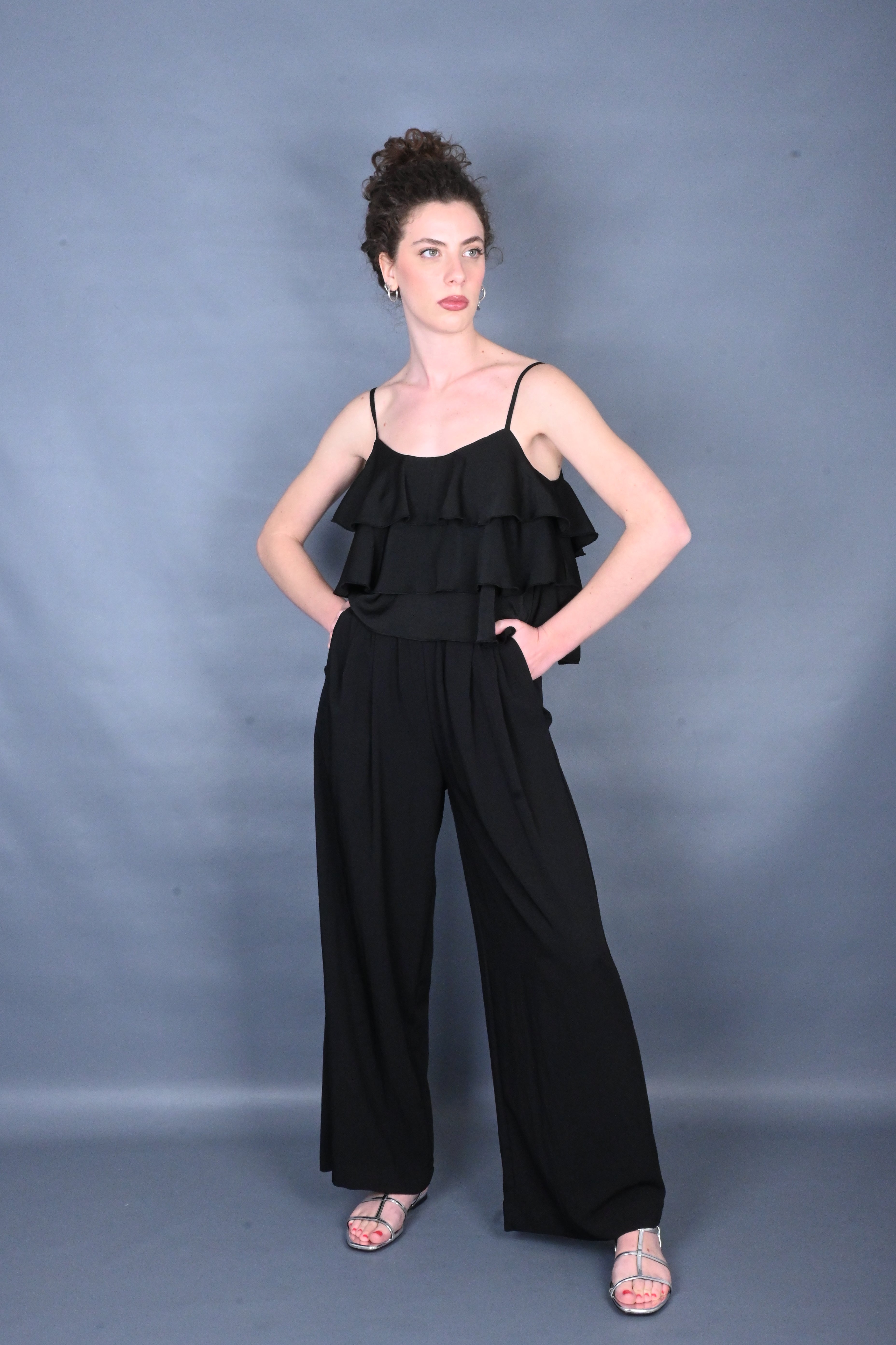 Pantalone palazzo nero