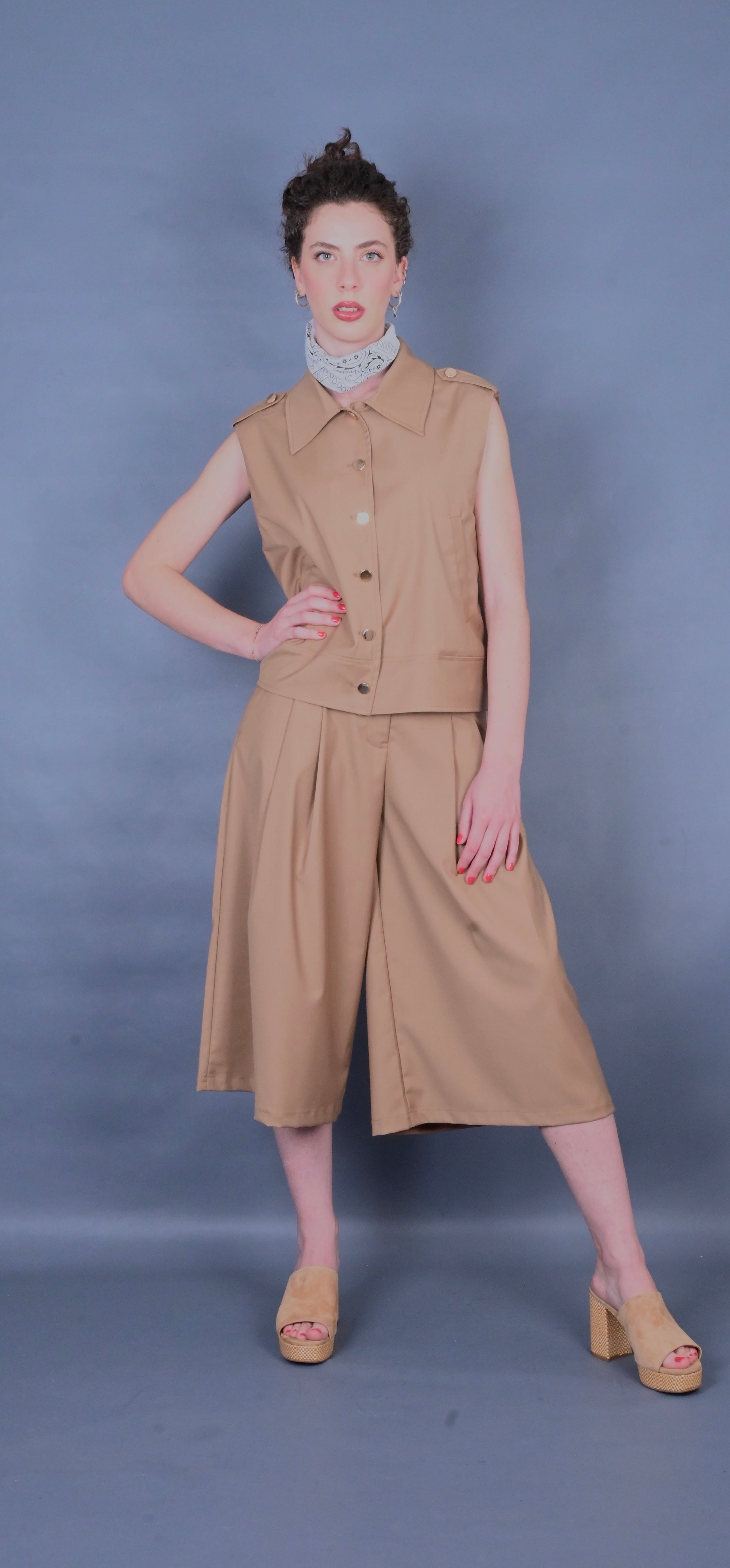 Coordinato fresco lana gilet